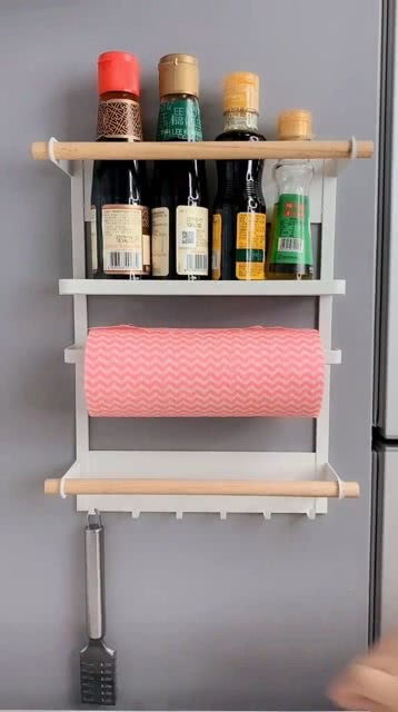 廚房用具無處安放？衛(wèi)生間凌亂不堪？這款置物架一箭雙雕！